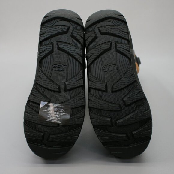 UGGS Ladies 8 Raincloud Tall Waterproof Chestnut Lined Rubber Rain Boots 1133991 - Picture 10 of 11